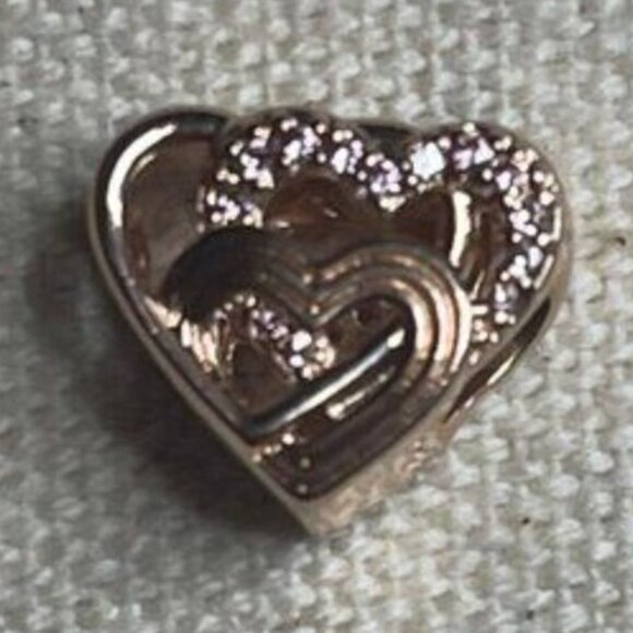 Authentic Pandora Intertwined Love Hearts Charm - Picture 5 of 5